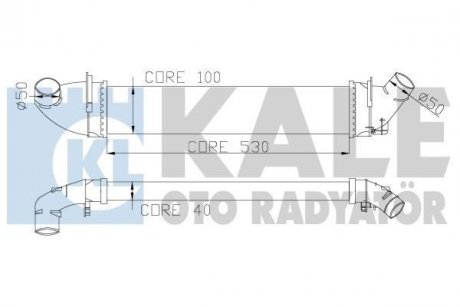 Інтеркулер Dacia Logan - Renault Logan I, Logan Express Intercooler KALE OTO RADYATOR 345080 (фото 1)