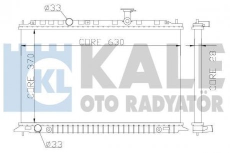 KALE KIA Радиатор охлаждения Rio II 1.4/1.6 05- KALE OTO RADYATOR 359100