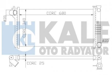 KALE MAZDA Радиатор охлаждения Mazda 626 IV,V 1.8/2.0 91- KALE OTO RADYATOR 359600 (фото 1)