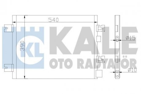 Радиатор кондиционера Dacia Duster, Logan, Logan Mcv, Logan Express KAL KALE OTO RADYATOR 389300 (фото 1)