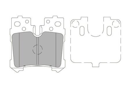 PARTS TOYOTA Гальмівні колодки задн.Lexus LS 06- KAVO KBP-9122