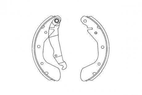 Комплект тормозных колодок KAVO KBS-1403