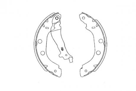 PARTS RENAULT щоки гальмівні Kangoo,Nissan Kubistar,Primera 96- KAVO KBS-7419