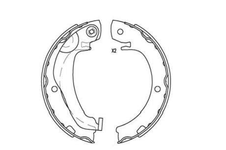 PARTS CITROEN Щеки тормозные C1,Opel Agila,Suzuki Swift,Toyota Yaris KAVO KBS-9924