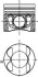 Поршень, 83.51mm +0,5 (1-3 cyl) OM642 3.0CDI 40 095 630