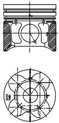 Поршень,комплект CITROEN/PEUGEOT/FORD Berlingo,C2,C3,C4,Jumpy,Xsara,Focus,C-Max,Partner,207,308,407 KOLBENSCHMIDT 40179600