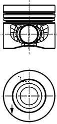 Поршень KOLBENSCHMIDT 40 558 600 (фото 1)