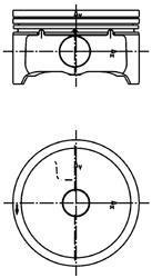 Поршень, комплект FORD/VOLVO Focus,Mondeo,Fiesta,C30,S40,S80,V50 2,0i 16V 00- KOLBENSCHMIDT 99457600