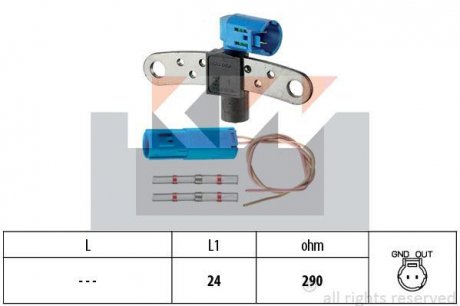 Датчик положення розподілвалу, 1,9D KW 453 543K