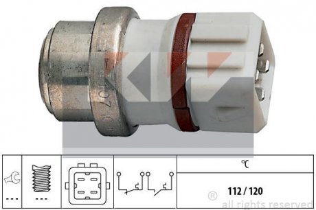 Датчик вкл. вентилятора, (корчн. 4-полюси) 1.9D/2.0 112C KW 540 107