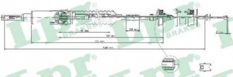 Трос сцепления LPR C0240C
