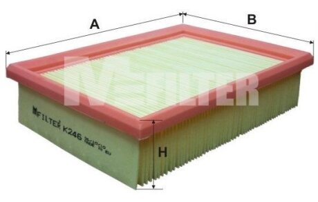 Фільтр повітряний M-FILTER K246
