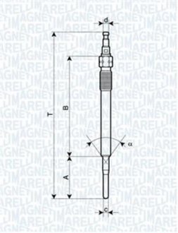 Свічка накалу MAGNETI MARELLI 062900051304