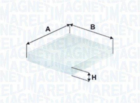 TOYOTA Фильтр салона Aygo,Citroen C1 II,Peugeot 108 1.0/1.2 14- MAGNETI MARELLI 350203066470