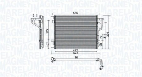 Радіатор HYUNDAI I30 DIESEL 07- MAGNETI MARELLI 350203976000