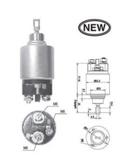 Втягивающее реле стартера DB 1,8-2,3 W202/210 VW LT 2,3 96- MAGNETI MARELLI 940113050543