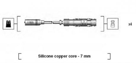 К-т проводов зажигания MAGNETI MARELLI 941175190760