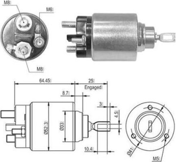 Реле втягуюче стартера MAGNETI MARELLI AME0010