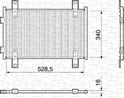 Радиатор кондеционера, 02-06 MAGNETI MARELLI BC159