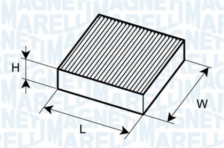 Фильтр салона FIAT DUCATO 07/06-PEUGEOT BOXER 04/06-CITROEN JUMPER 04/06- [350203062180] MAGNETI MARELLI BCF218