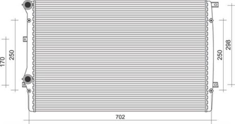 Радіатор охолоджування MAGNETI MARELLI BM852