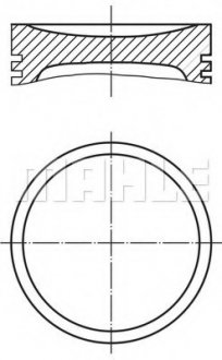 Поршень Mahle SMART MAHLE / KNECHT 0039401 (фото 1)