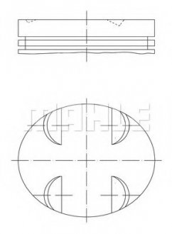 Поршень MAHLE / KNECHT 005 24 01 (фото 1)