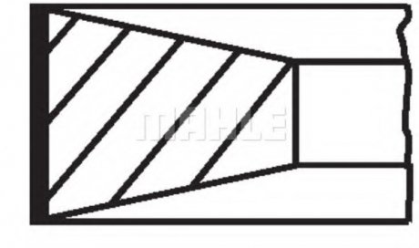 A_Комплект поршневих кілець Mahle FIAT MAHLE / KNECHT 00805V0