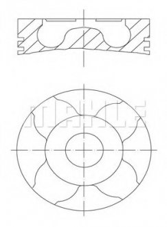 Поршень MAHLE / KNECHT 010 04 00 (фото 1)