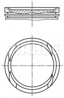 Поршень MAHLE / KNECHT 01005 01 (фото 1)