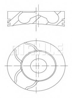 Поршень MAHLE / KNECHT 0101501 (фото 1)