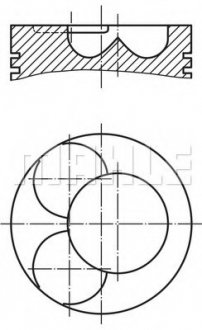 Поршень MAHLE / KNECHT 0280602