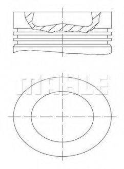 Поршень MAHLE / KNECHT 028 PI 00100 002 (фото 1)