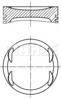 Поршень MAHLE / KNECHT 03099 00 (фото 1)