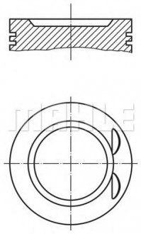 Поршень Mahle VAG 2,0TFSI 04-13 MAHLE / KNECHT 0332101 (фото 1)