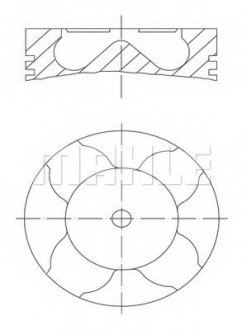 A_поршень mahle audi MAHLE / KNECHT 0334012 (фото 1)