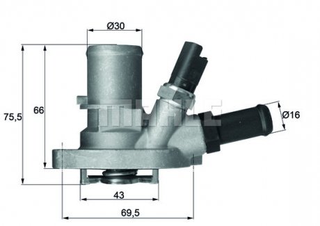 Термостат Behr G.1016.88 FIAT/ FORD MAHLE / KNECHT TI14988