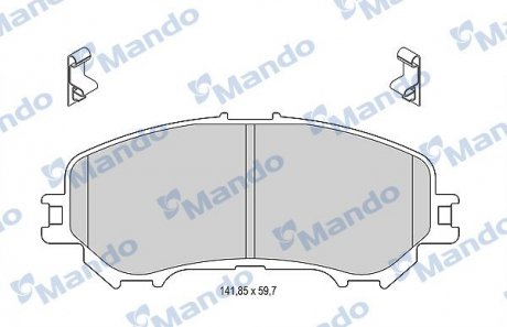 Тормозные колодки дисковые передние MANDO MBF015287