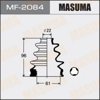 Пильовик шрусу внутрішнього Toyota Auris (06-09), Corolla (00-06), Prius (09-11) MASUMA MF2084