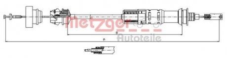 Трос сцепления METZGER 11.3921