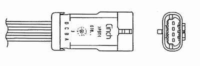 Лямбда-зонд NTK (OZA659-EE6) NISSANPrimastar"1,1-2,0 "95>> - замінено на NGK94594 NGK 0380