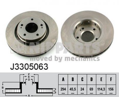 Тормозной диск NIPPARTS J3305063