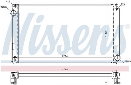 Радиатор NISSENS 606635