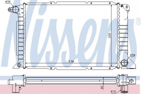 Радиатор NISSENS 62080A