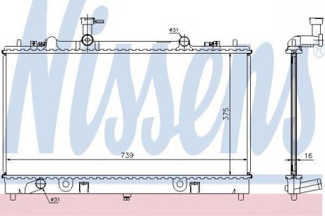 Радиатор NISSENS 62466A