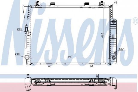 Радиатор NISSENS 62746A