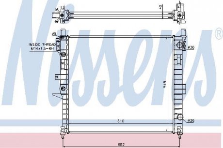 Радиатор охлаждения NISSENS 62787A