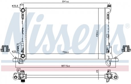 Радиатор NISSENS 630803