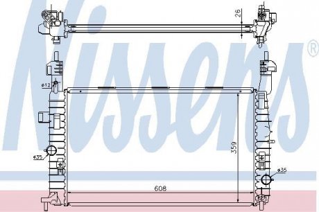 Радиатор NISSENS 63087A