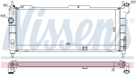 Радиатор NISSENS 63254A